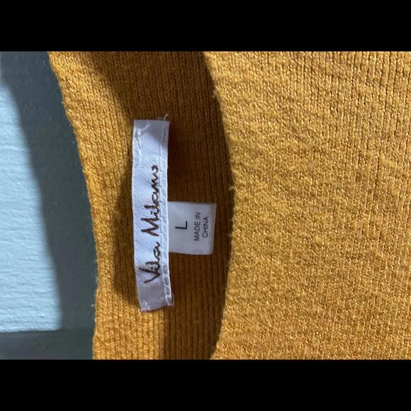COPY - Vila Milano Cozy Oversized Long Sleeve Top in Mustard Yellow Large - Picture 5 of 10